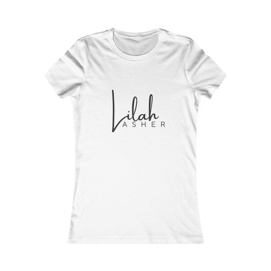 Chic Women's Tee with 'Lilah Asher' Design | Everyday Casual Top, Gift for Her, Fashion Statement, Birthday Apparel, Relaxed Fit