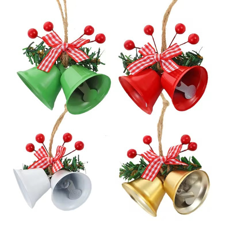 Bow Hemp Rope Jingling Bell Decoration