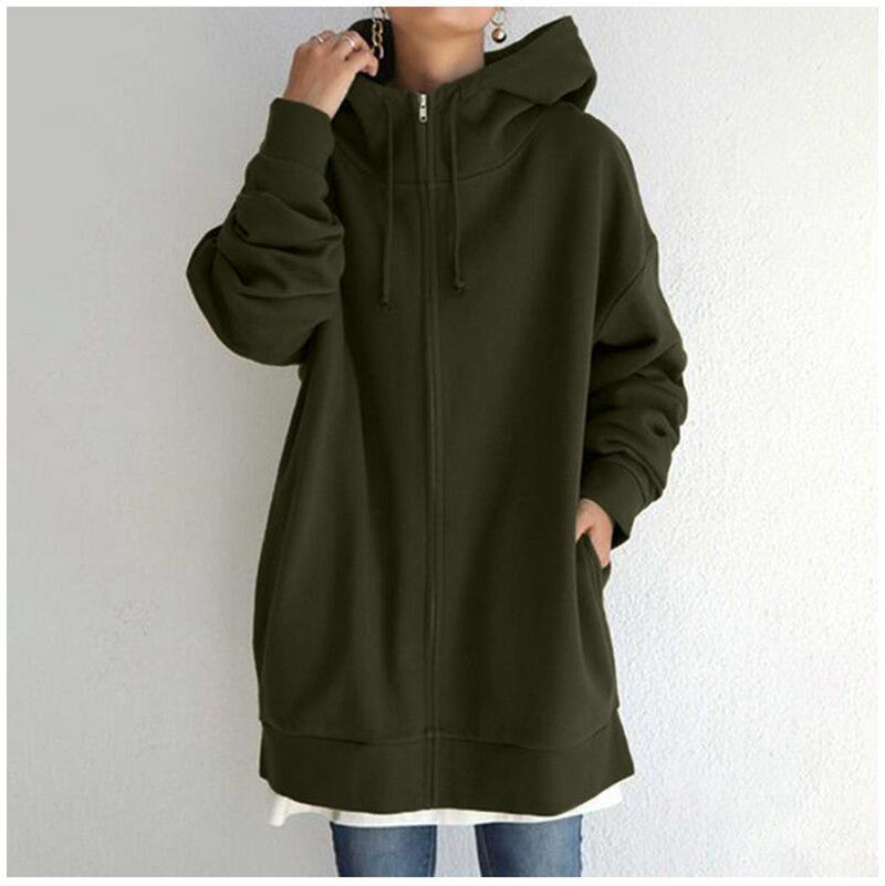Cozy Oversized Hooded Fleece Coat