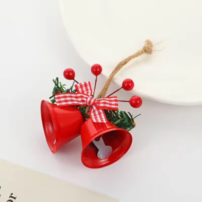 Bow Hemp Rope Jingling Bell Decoration