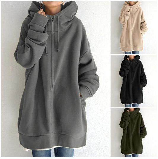 Cozy Oversized Hooded Fleece Coat