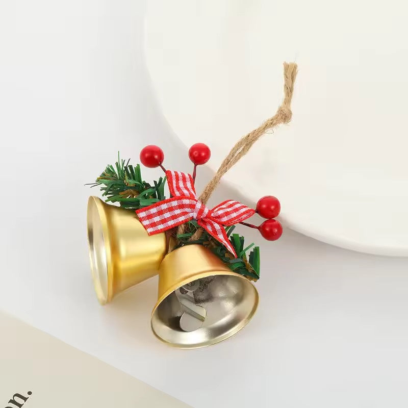 Bow Hemp Rope Jingling Bell Decoration
