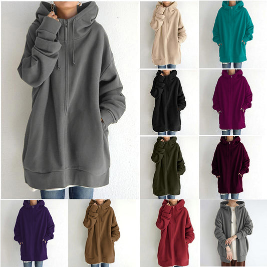 Cozy Oversized Hooded Fleece Coat