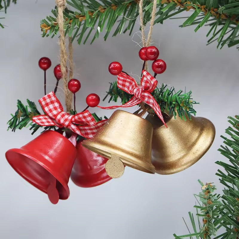 Bow Hemp Rope Jingling Bell Decoration