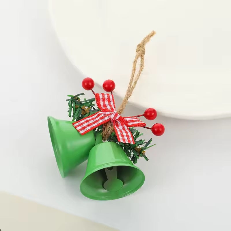 Bow Hemp Rope Jingling Bell Decoration