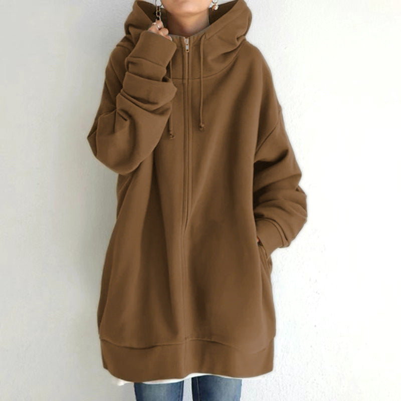Cozy Oversized Hooded Fleece Coat