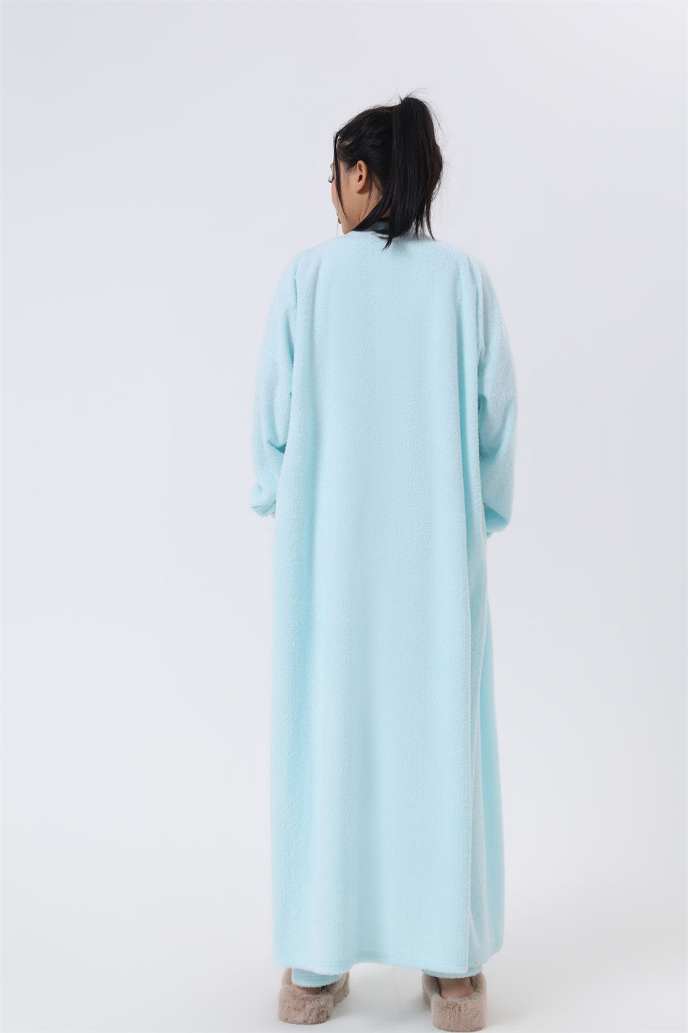 Three-Piece Soft Knit Lounge Set with Cardigan